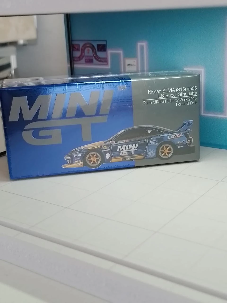 Mini GT 1/64 MGT1157 Nissan SIlvia (S15) #555 LB-Super Silhouette Formula Drift
